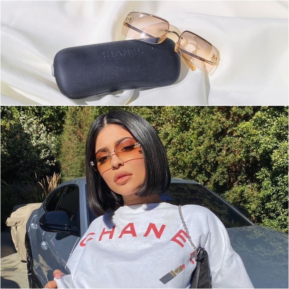 SOLD🔥CHANEL CRYSTAL CC RIMLESS SUNGLASSES 4104B🔥